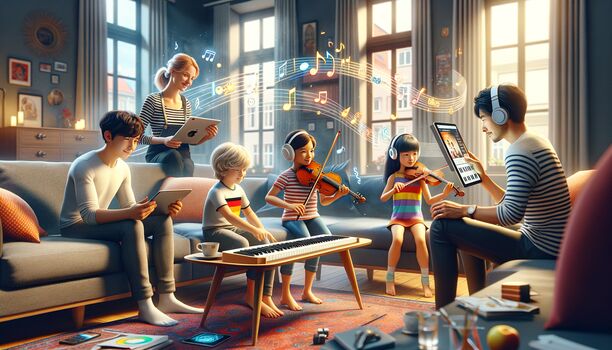Online Musikbildung: Skoove übernimmt Trala – Klavier trifft Geige