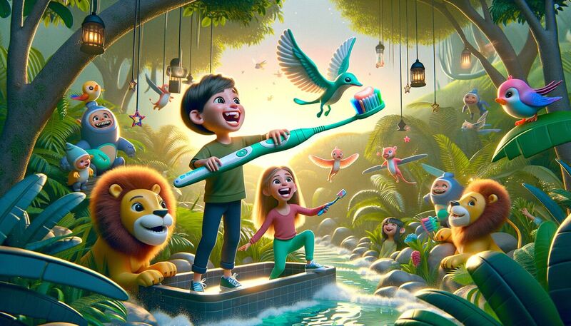 Hakuna Matata Kinderzahnbürste – Sorgefrei Zähneputzen