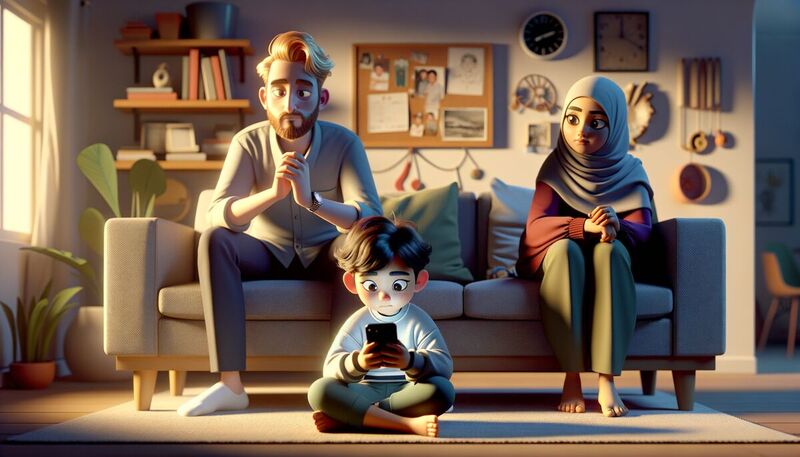 Wenn das Smartphone den Familienalltag stört