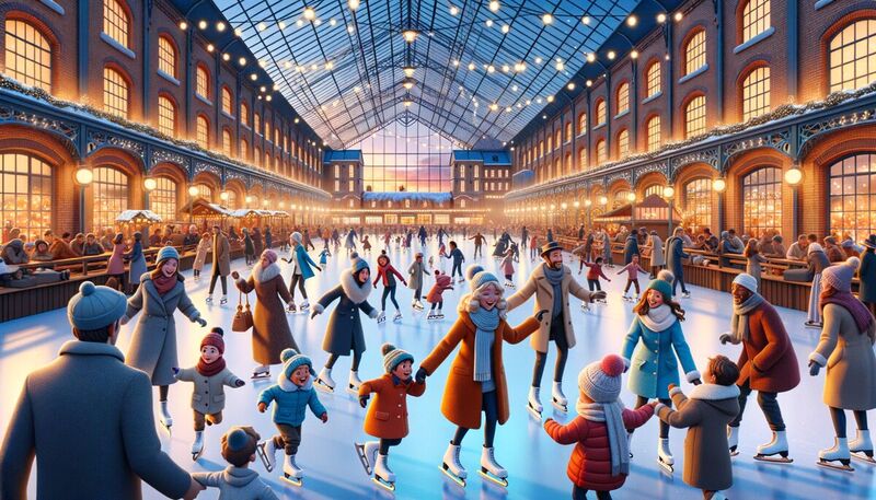 Zollverein Eisbahn: 35.000 Gäste und über 40% mehr Besucher